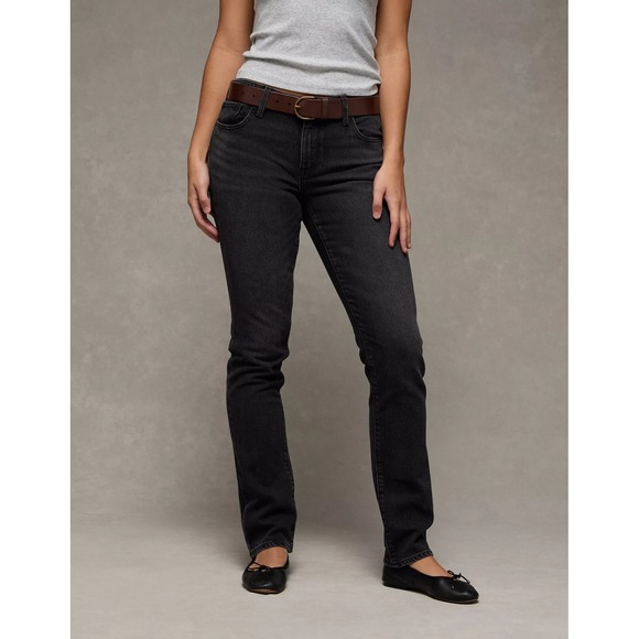 American Eagle Outfitters Denim - American Eagle Skinny Jeans Womens 12 Regular Washed Black Stretch Denim 2025